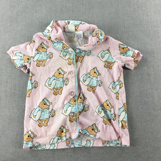 Peter Alexander Jnr Kids Girls Sleep Shirt Size 3 Winnie The Pooh Pajama Pink