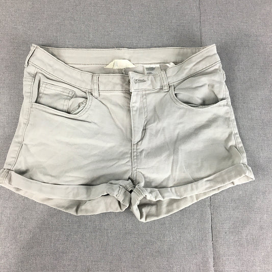 H&M Kids Girls Shorts Size 14 Years Grey Pockets Stretch