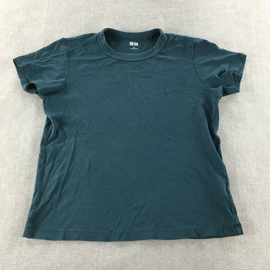 Uniqlo U Womens T-Shirt Size M Blue Crew Neck Short Sleeve Top