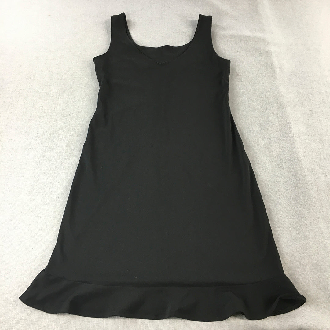 Under Cover Wear Womens Mini Dress Size 10 Black A-Line Sleeveless V-Neck