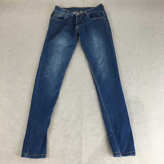 Glory Jeans Womens Size 25 (W25 x L30) Blue Skinny Stretch Denim