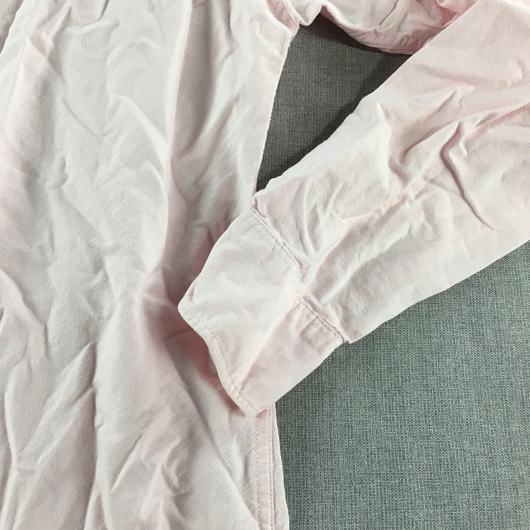 Uniqlo Mens Shirt Size L Slim Fit Pink Long Sleeve Button-Up Collared