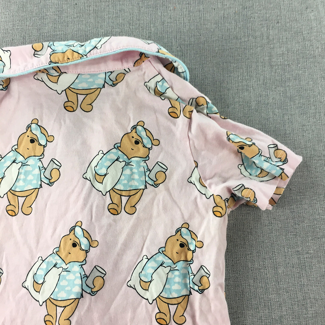 Peter Alexander Jnr Kids Girls Sleep Shirt Size 3 Winnie The Pooh Pajama Pink