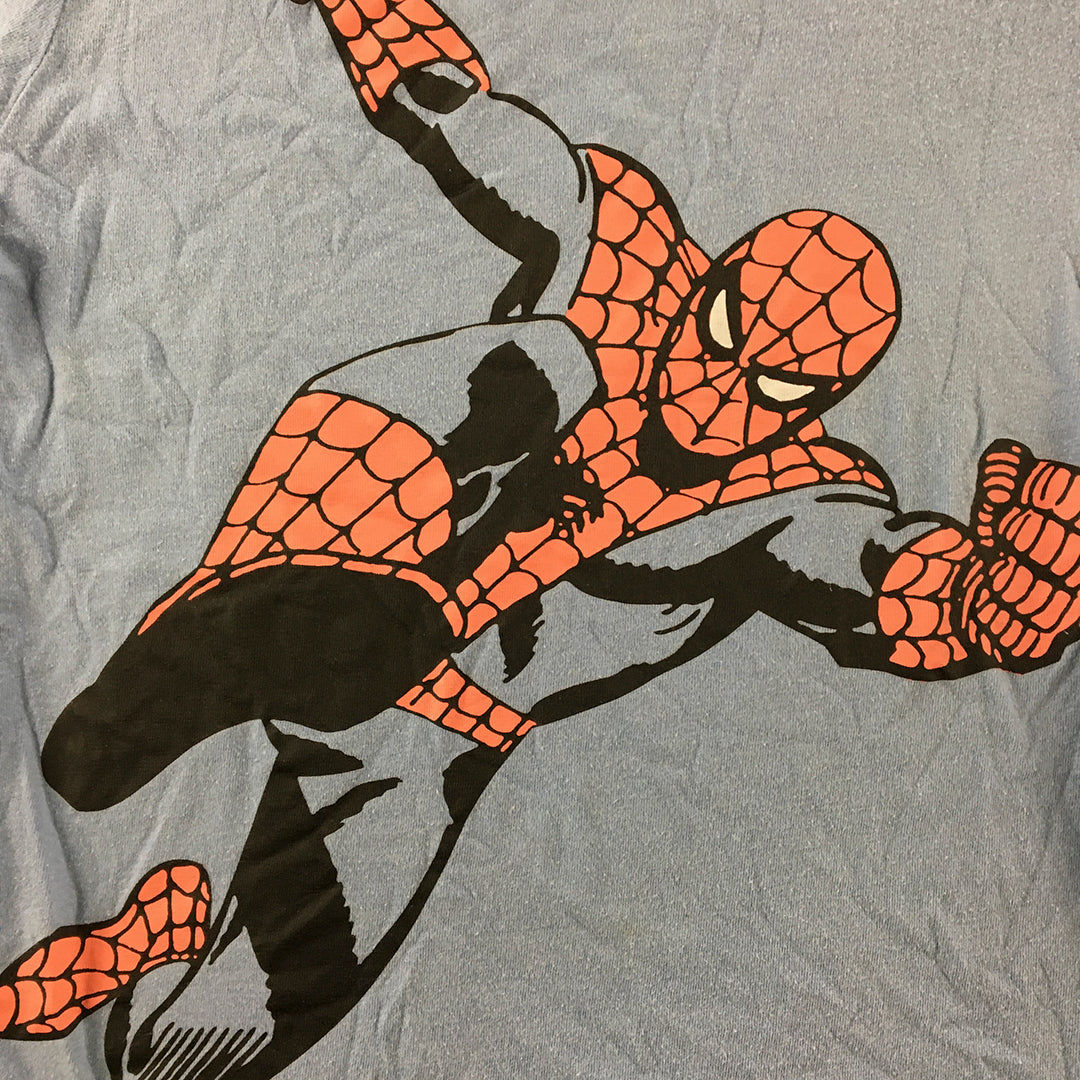 Marvel Spider-Man Kids Boys T-Shirt Size 7 Blue Short Sleeve Top