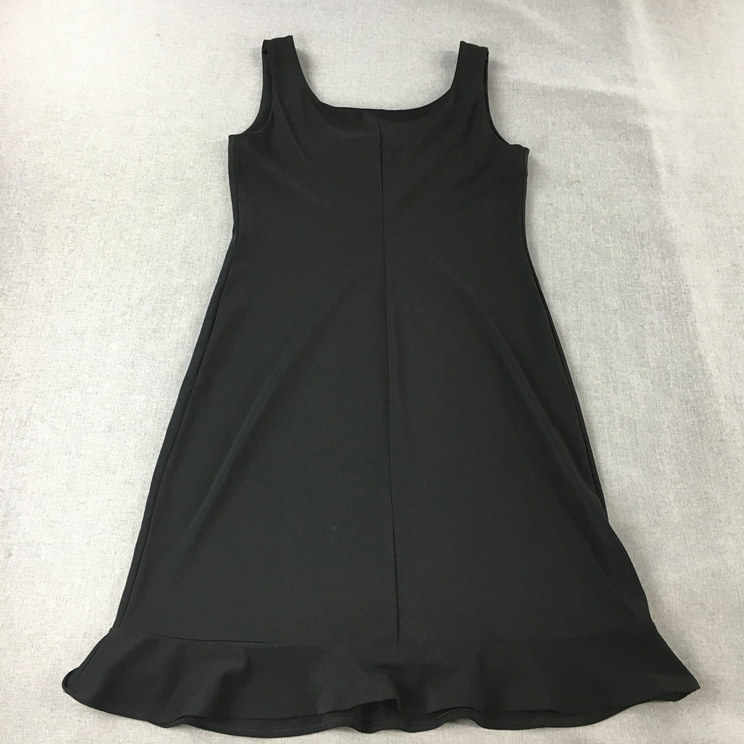 Under Cover Wear Womens Mini Dress Size 10 Black A-Line Sleeveless V-Neck