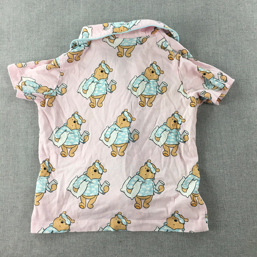 Peter Alexander Jnr Kids Girls Sleep Shirt Size 3 Winnie The Pooh Pajama Pink