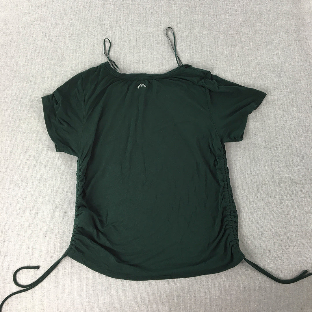 Rockwear Womens T-Shirt Size 8 Dark Green Short Sleeve Top