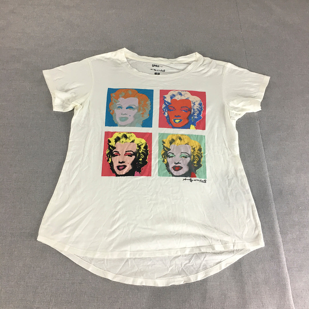 Uniqlo x Andy Warhol Marilyn Monroe T-Shirt Adult Size XS White SPRZNY Art