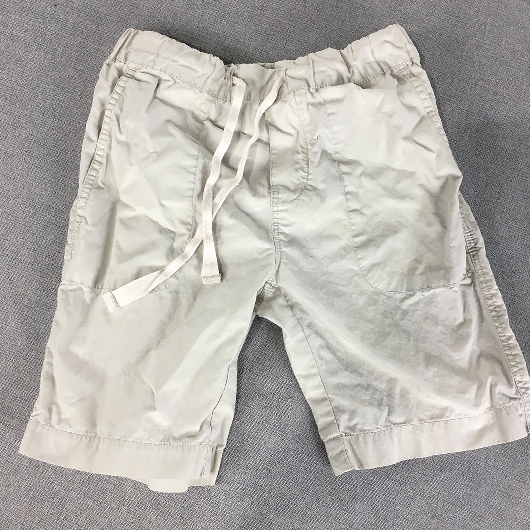 Witchery Kids Boys Shorts Size 7 Grey Drawstring Pockets