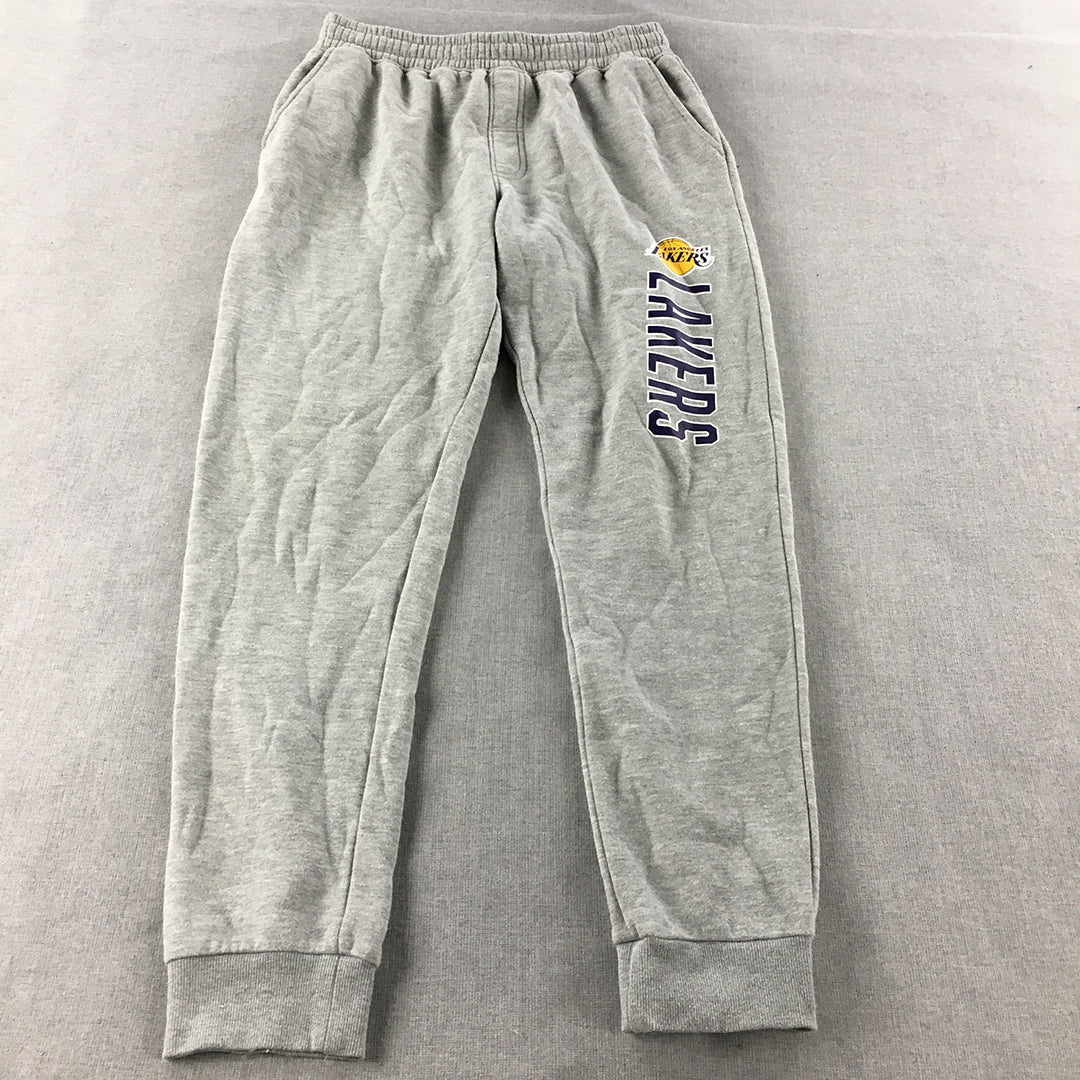 Los Angeles Lakers Kids Boys Tracksuit Pants Size 16 Grey NBA LA Jogger