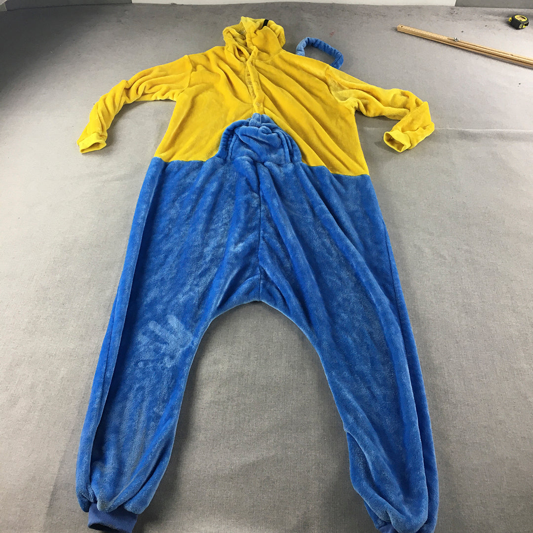 Minions Jumpsuit Size M Yellow Blue Costume One-Piece Romper