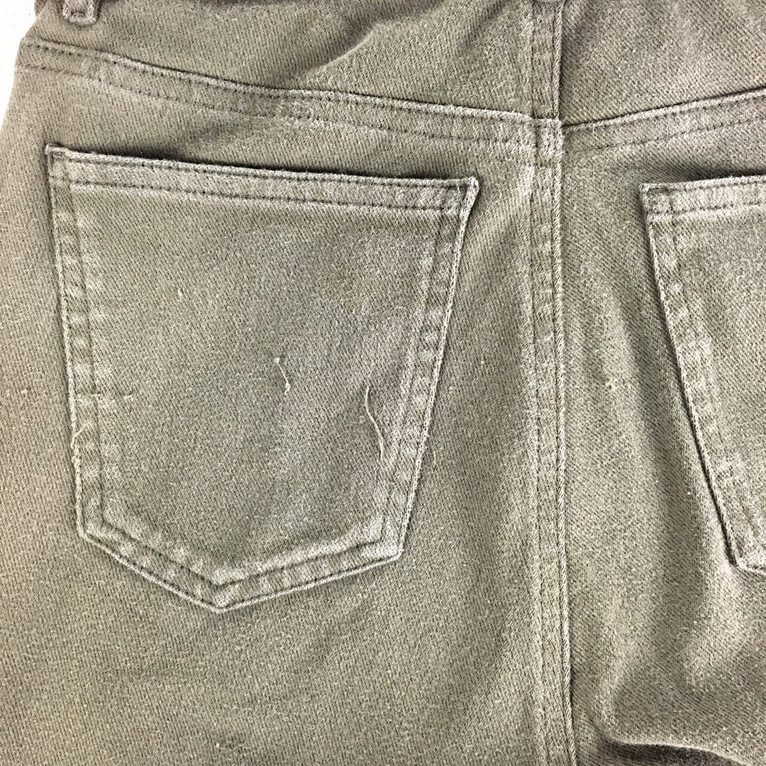 Uniqlo Womens Skinny Jeans Size M Khaki Green Stretch Denim