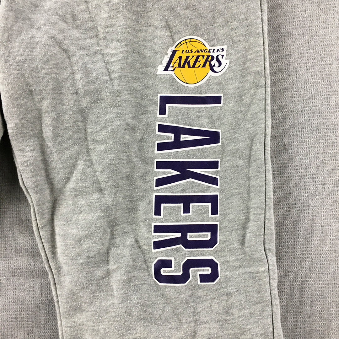 Los Angeles Lakers Kids Boys Tracksuit Pants Size 16 Grey NBA LA Jogger