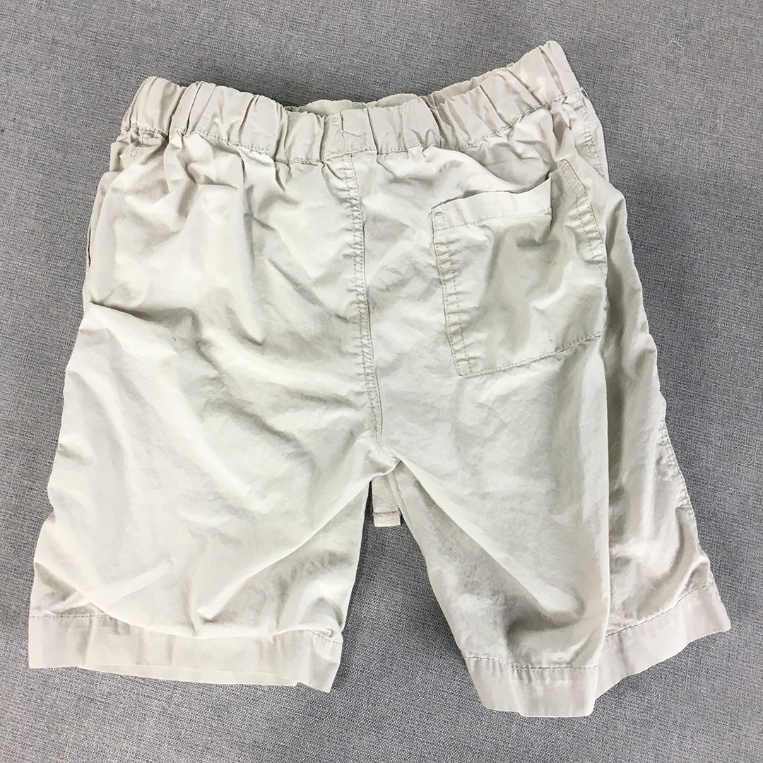 Witchery Kids Boys Shorts Size 7 Grey Drawstring Pockets