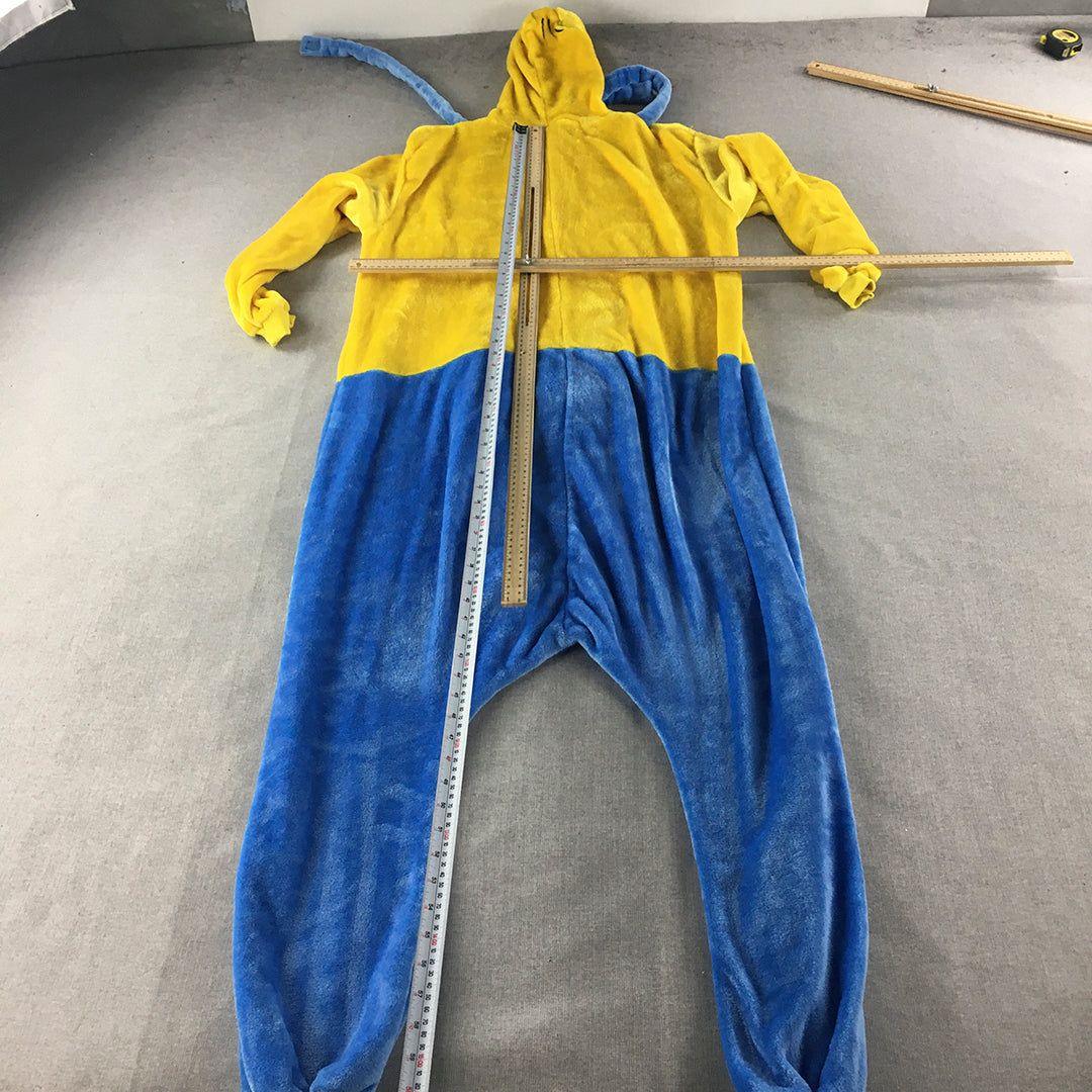 Minions Jumpsuit Size M Yellow Blue Costume One-Piece Romper