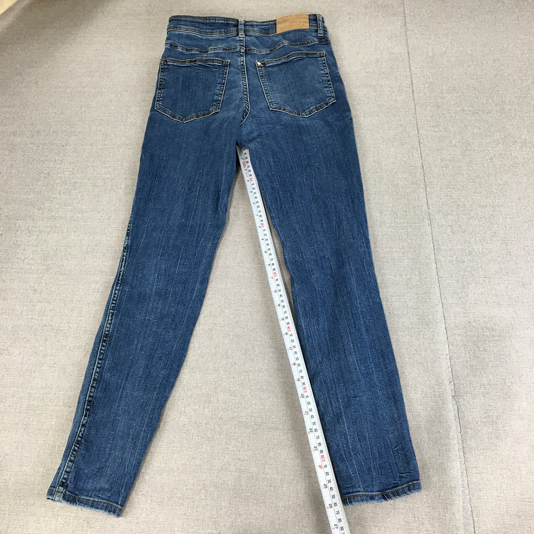 H&M Womens Skinny Jeans Size 6 Blue Stretch Denim