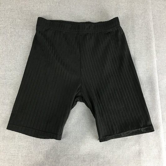 Valleygirl Womens Bike Shorts Size S Black Stretch Knit Legging