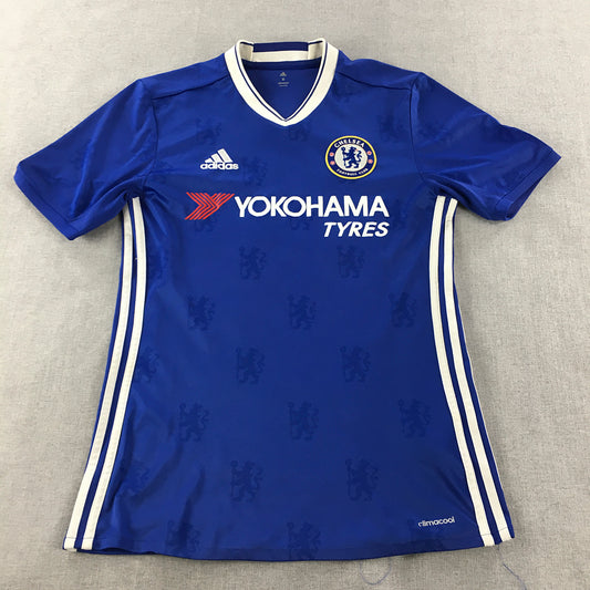 Chelsea FC 2016 - 2017 Home Shirt Mens Size S Adidas Football Jersey Kit