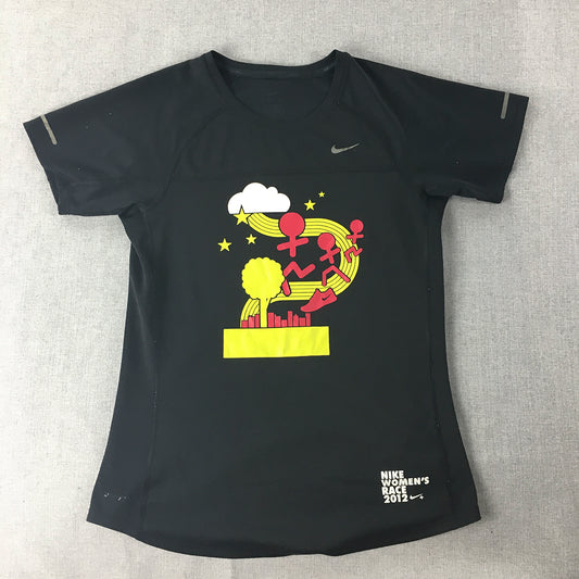 Nike Women's Race 2012 T-Shirt Size M Black San Francisco USA Black Running