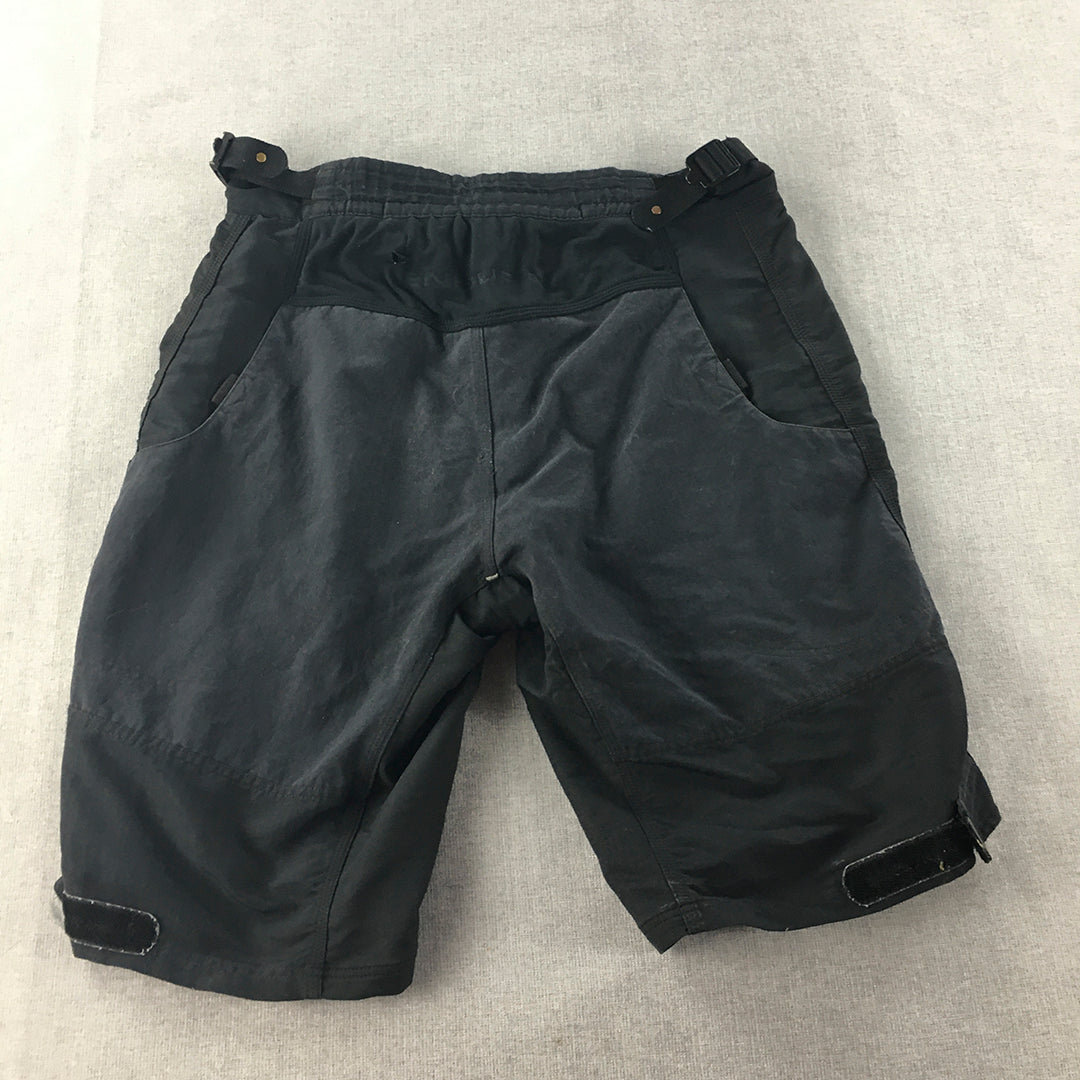 Endura Mens Cycling Shorts Size M Black Utility Zip Pockets