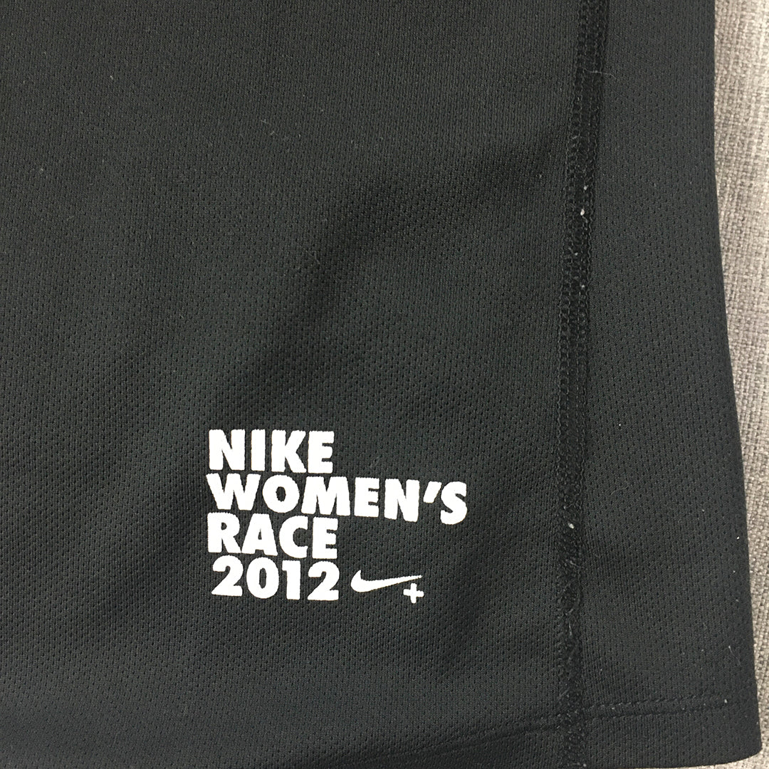 Nike Women's Race 2012 T-Shirt Size M Black San Francisco USA Black Running