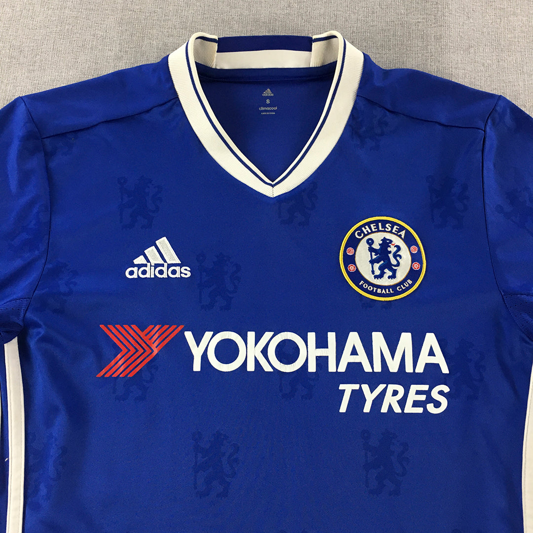 Chelsea FC 2016 - 2017 Home Shirt Mens Size S Adidas Football Jersey Kit