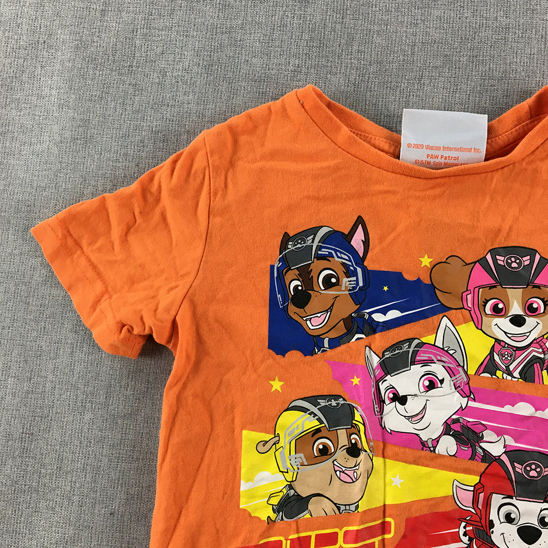 Paw Patrol Kids T-Shirt Size 2 Years Toddler Orange Jet To The Rescue