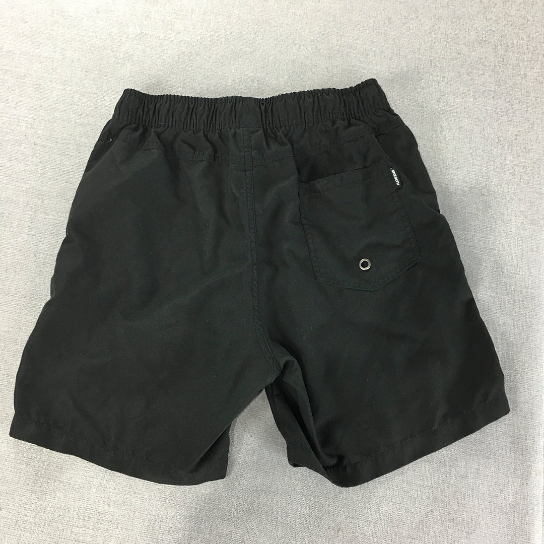 St Goliath Mens Shorts Size M Black Drawstring Pockets Running Gym Athletic