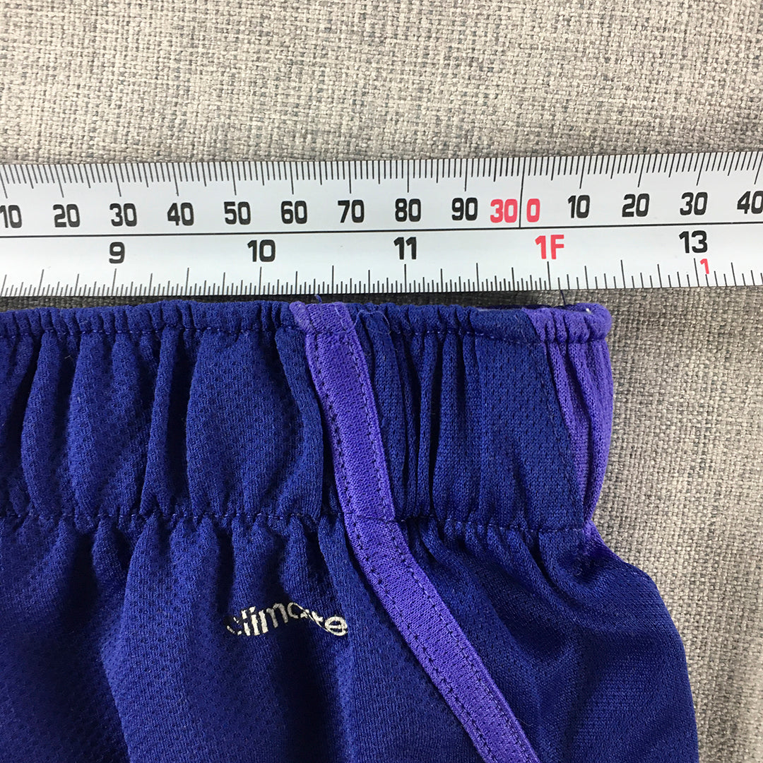 Adidas Womens Shorts Size XS Purple Climalite Elastic Waist Logo