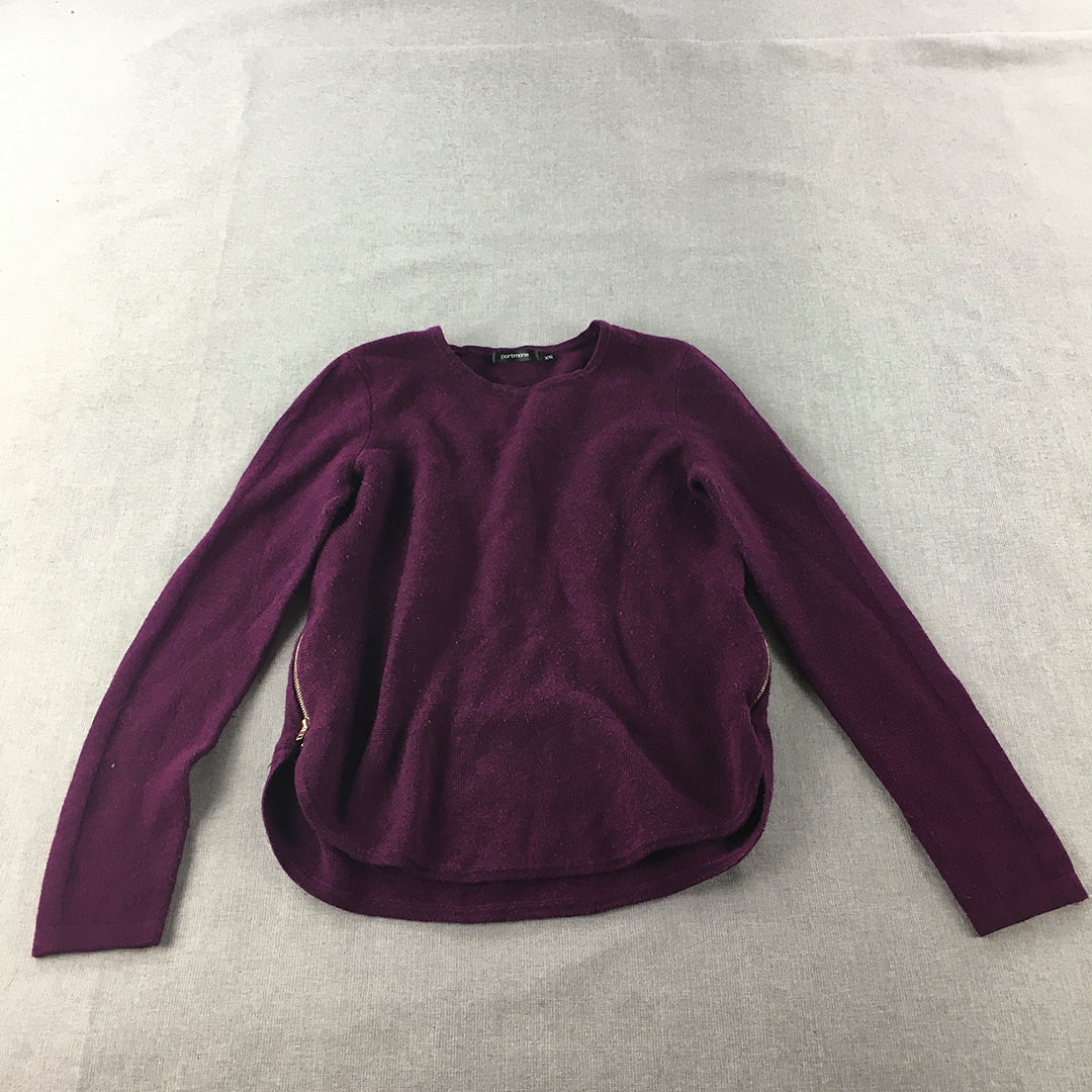 Portmans Womens Knit Sweater Size XS Purple Pullover Jumper