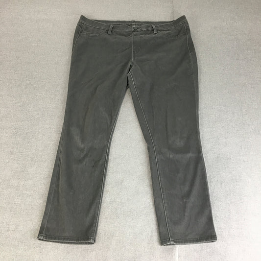 Uniqlo Womens Legging Jeans Size XL Grey Skinny Stretch Denim