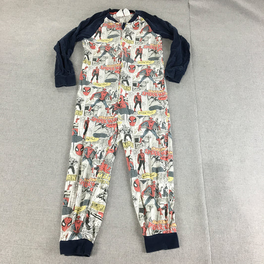 Marvel Spider-Man Kids Boys Jumpsuit Size 6 Long Sleeve One-Piece Romper