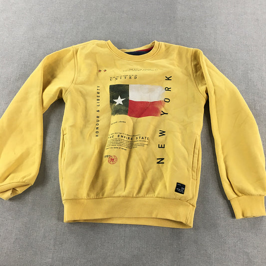 Octave Jeans Kids Boys Sweater Youth Size M (10 - 12 Years) Yellow NY USA