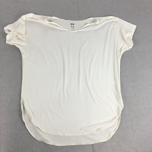 Uniqlo Womens T-Shirt Size M White Short Sleeve Top