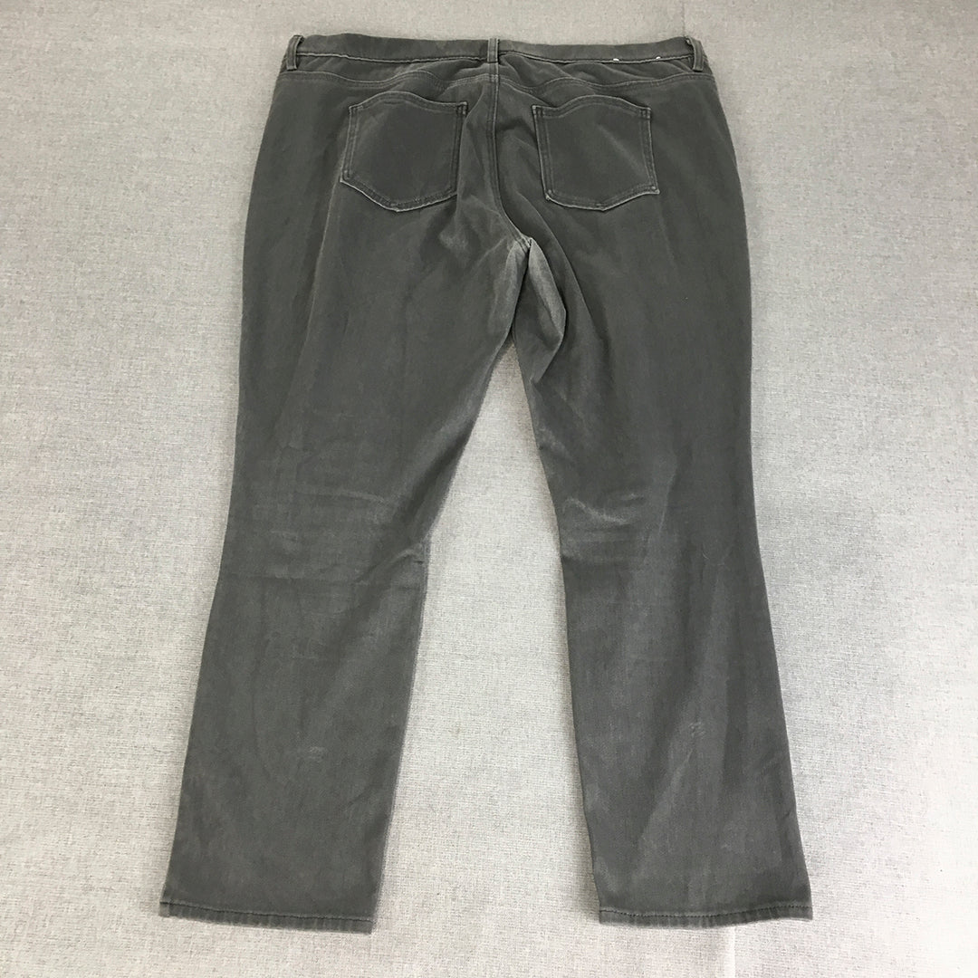 Uniqlo Womens Legging Jeans Size XL Grey Skinny Stretch Denim