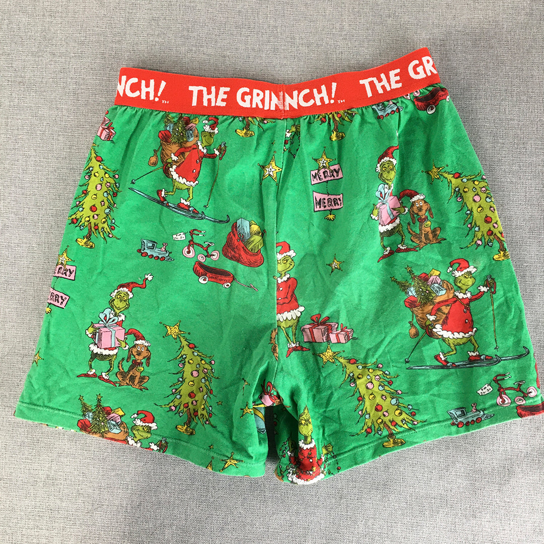 The Grinch Dr. Seuss Kids Boys Sleep Shorts Size 10 Green Pajama