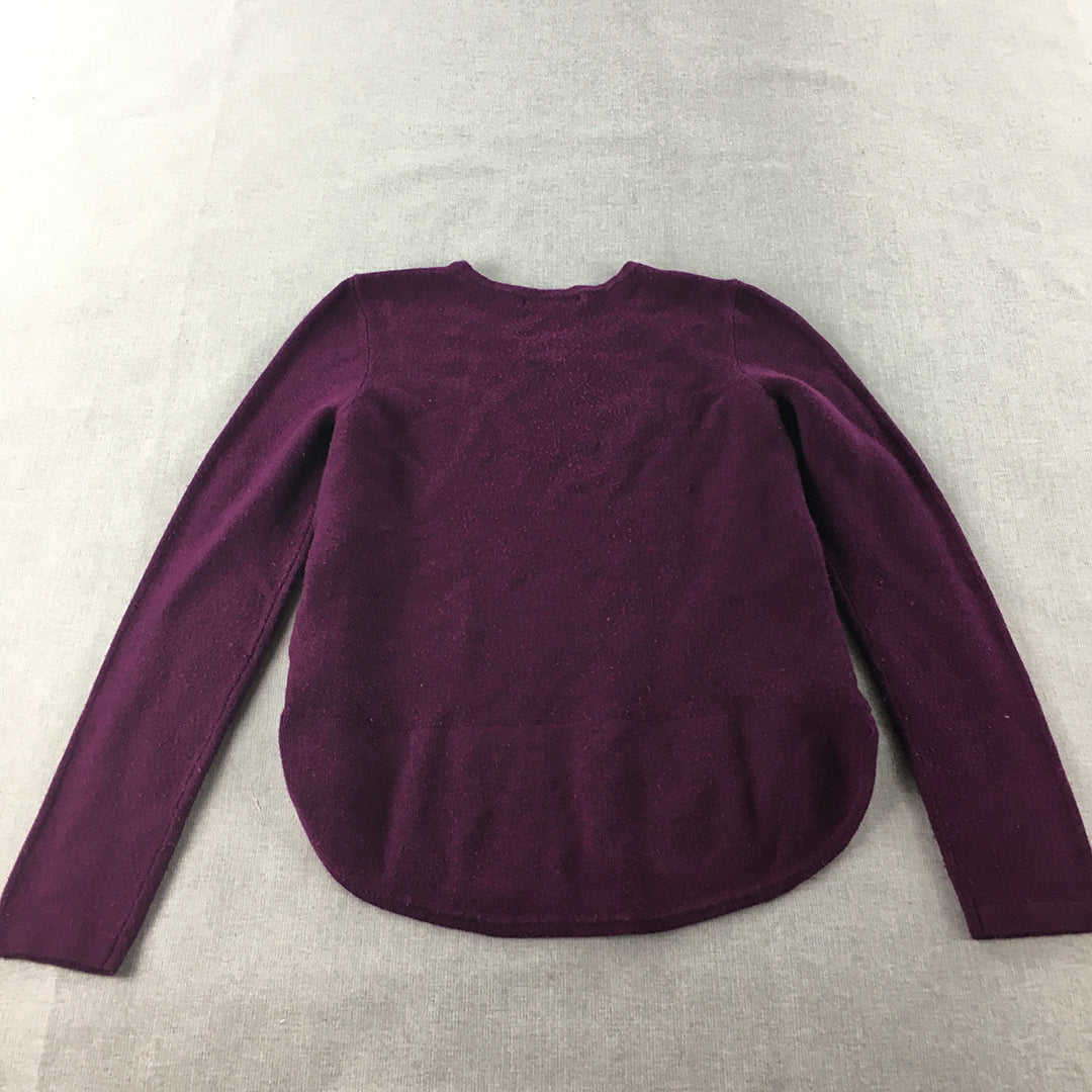 Portmans Womens Knit Sweater Size XS Purple Pullover Jumper