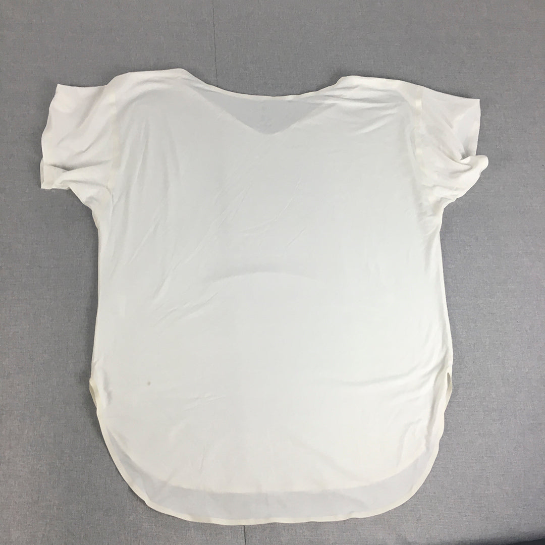 Uniqlo Womens T-Shirt Size M White Short Sleeve Top