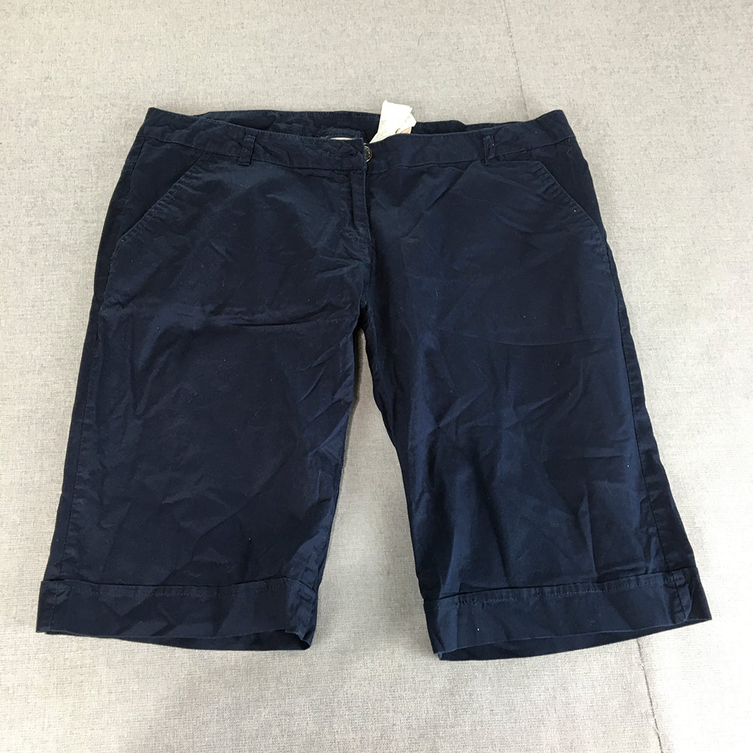 Lotto Mens Shorts Size 3XL (W36) Blue Pockets Chino