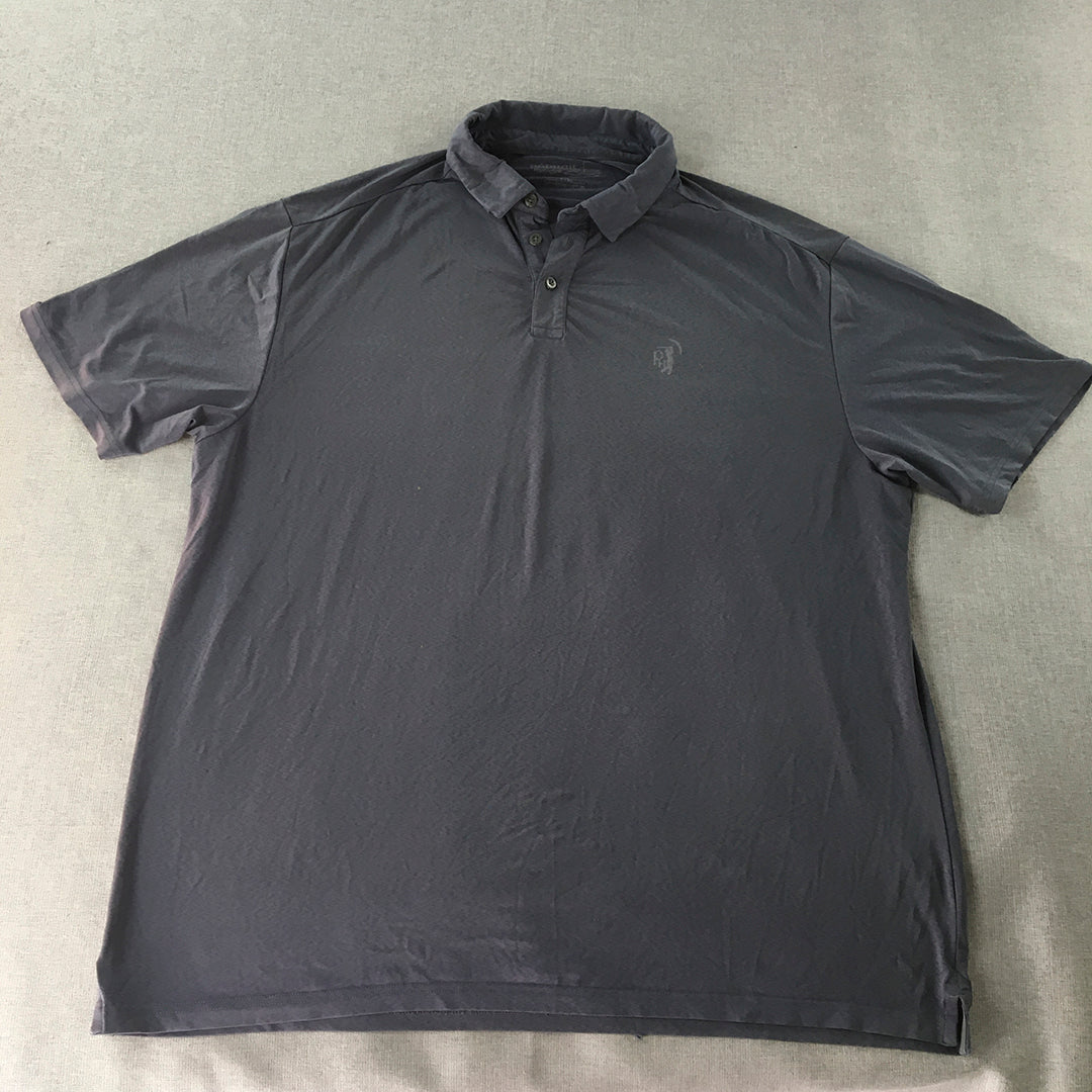 Padraig Harrington Mens Golf Polo Shirt Size XL Grey Short Sleeve Collared Rugby