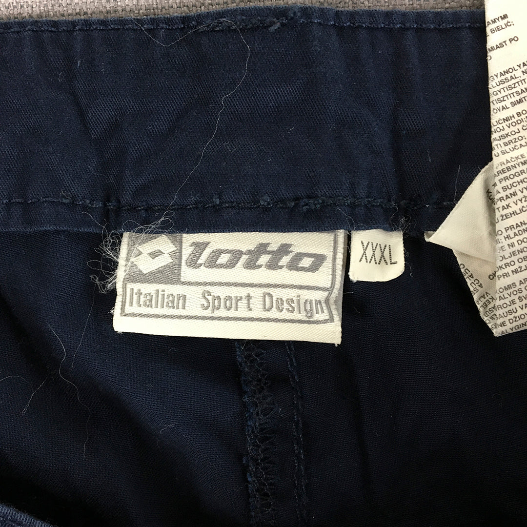 Lotto Mens Shorts Size 3XL (W36) Blue Pockets Chino