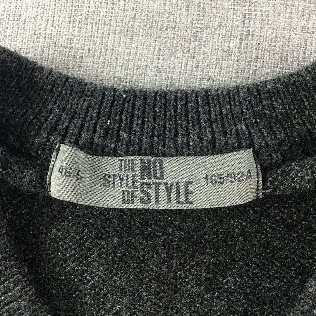 The Style Of No Style Womens Wool Sweater Size S Grey Knit Jumper