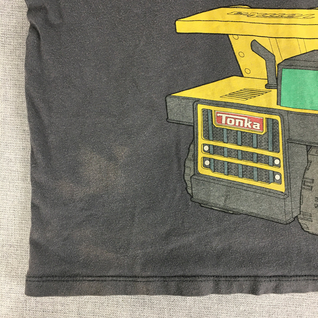 Tonka Trucks Kids Boys T-Shirt Size 4 Grey Short Sleeve Logo Top