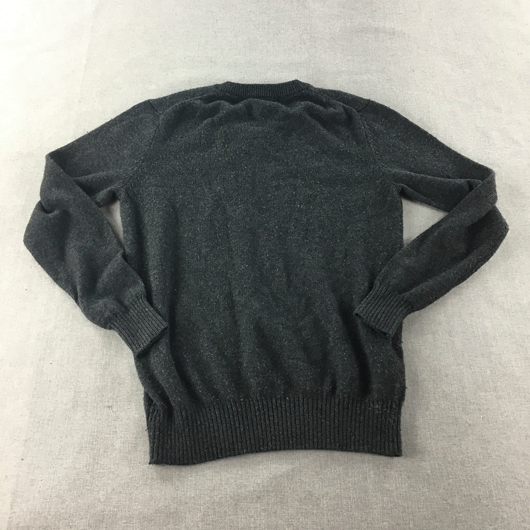 The Style Of No Style Womens Wool Sweater Size S Grey Knit Jumper