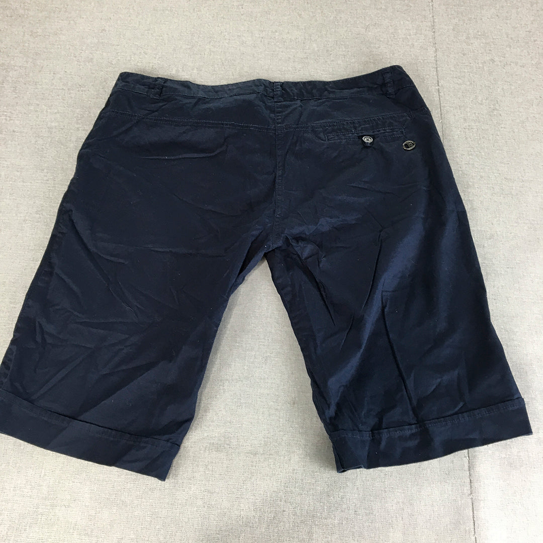 Lotto Mens Shorts Size 3XL (W36) Blue Pockets Chino