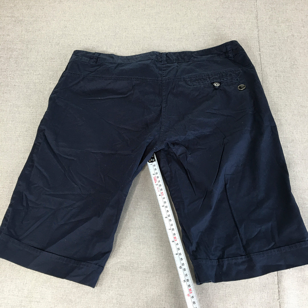 Lotto Mens Shorts Size 3XL (W36) Blue Pockets Chino