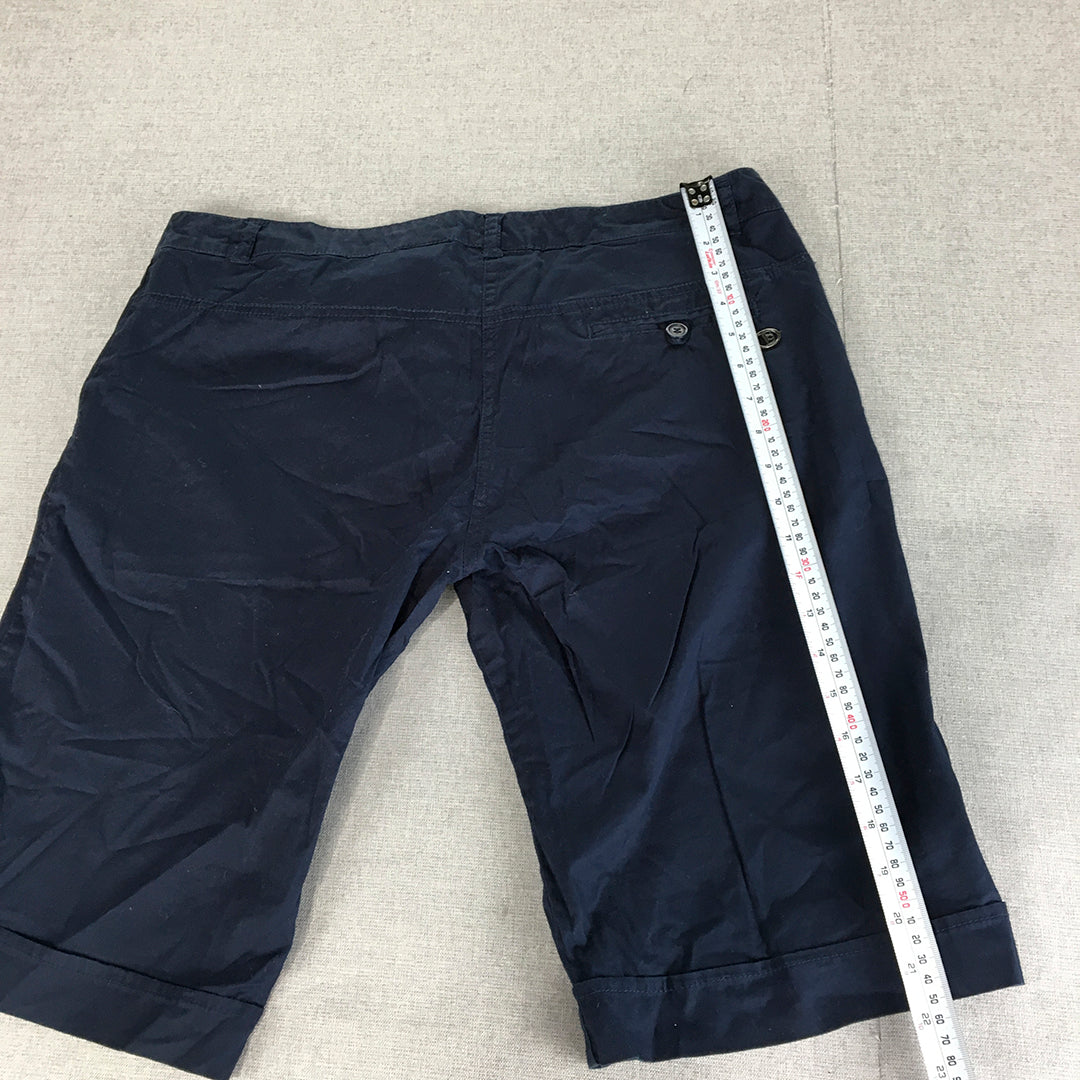 Lotto Mens Shorts Size 3XL (W36) Blue Pockets Chino