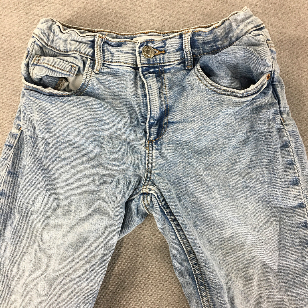 Zara Kids Girls Jeans Size 11 - 12 Years Blue Light Wash Skinny