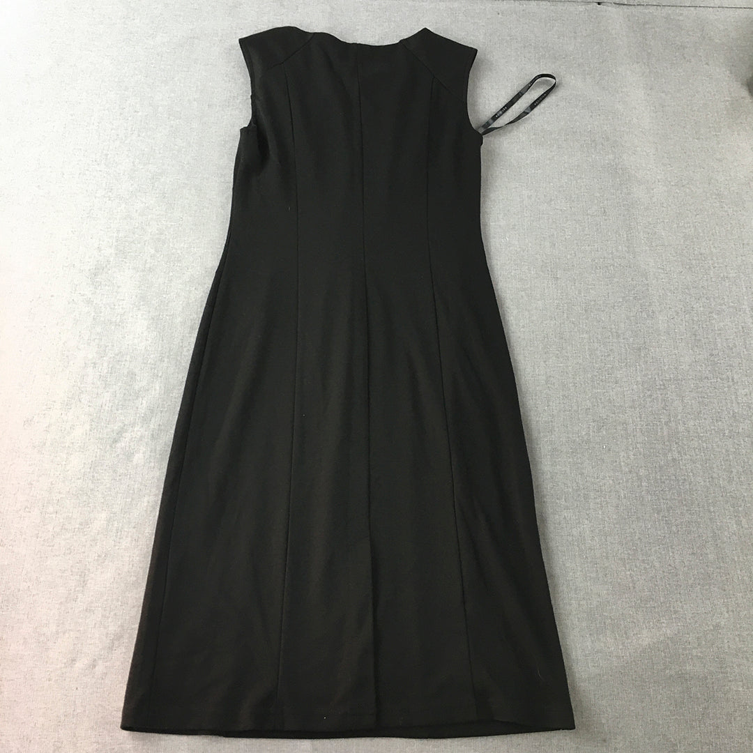 Wardrobe Womens Pencil Dress Size XS Black Sleeveless Knee Length