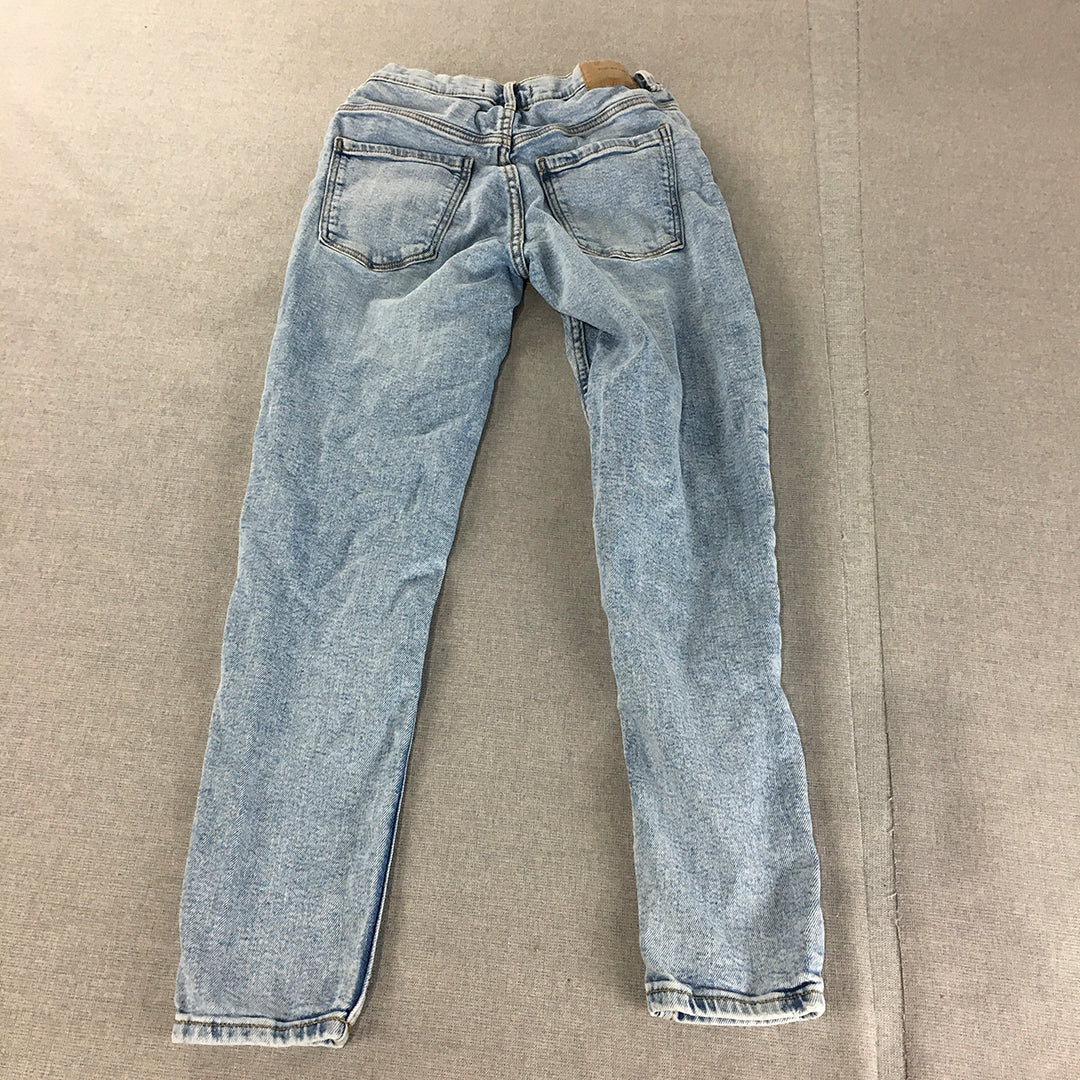 Zara Kids Girls Jeans Size 11 - 12 Years Blue Light Wash Skinny